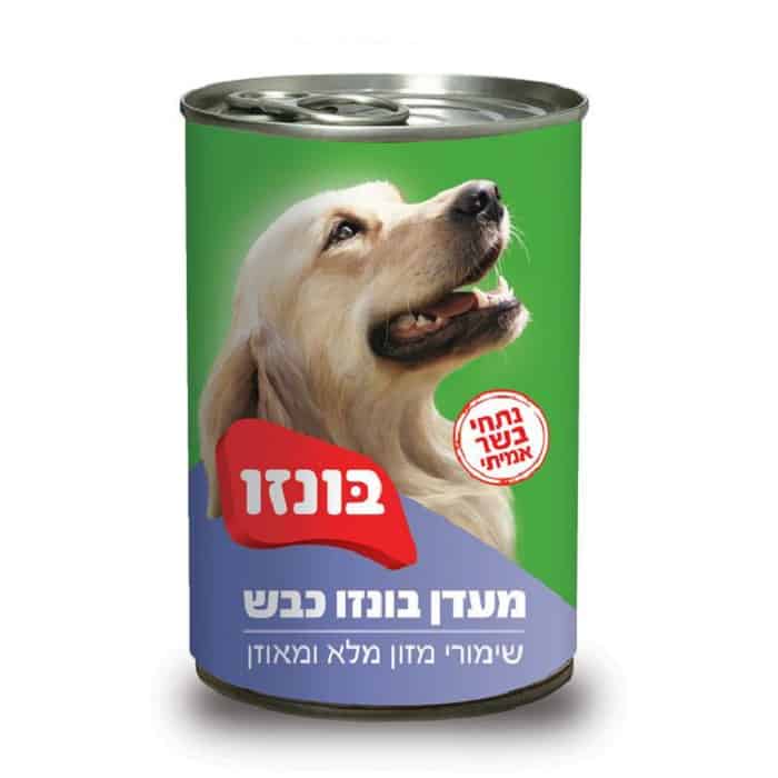 שימורי בונזו כבש לכלב 400 גרם שימורי בונזו כבש לכלב 400 גרם