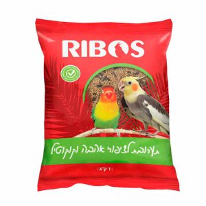 ריבוס תערובת מזון לציפורי אהבה ולקוקטיל