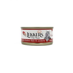 מעדן טונה אדומה עם פתיתי עוף ואנשובי לחתול 85 גרם
