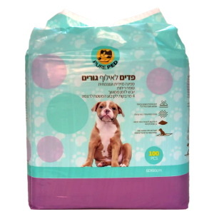 פדים -לצרכים פיור פד 100 יחידות גודל 60 סמ