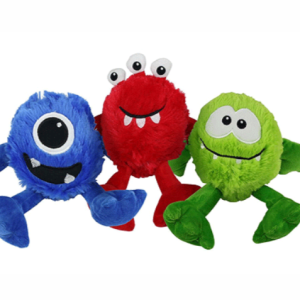 צעצוע לכלב קטיפתי מיניפט מפלצות צבעוני 12.5 סמ