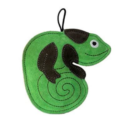 קיווי -צעצוע לכלבים זיקית ירוקה בציפוי מעור ומילוי קוקוס 20 סמ קיווי -צעצוע לכלבים זיקית ירוקה בציפוי מעור ומילוי קוקוס 20 סמ