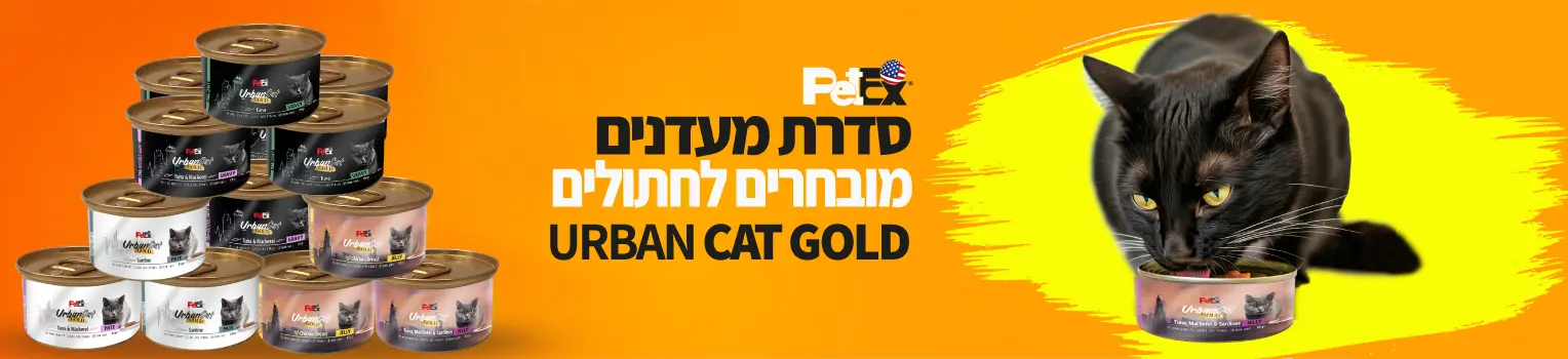 באנר מעדנים מובחרים לחתולים