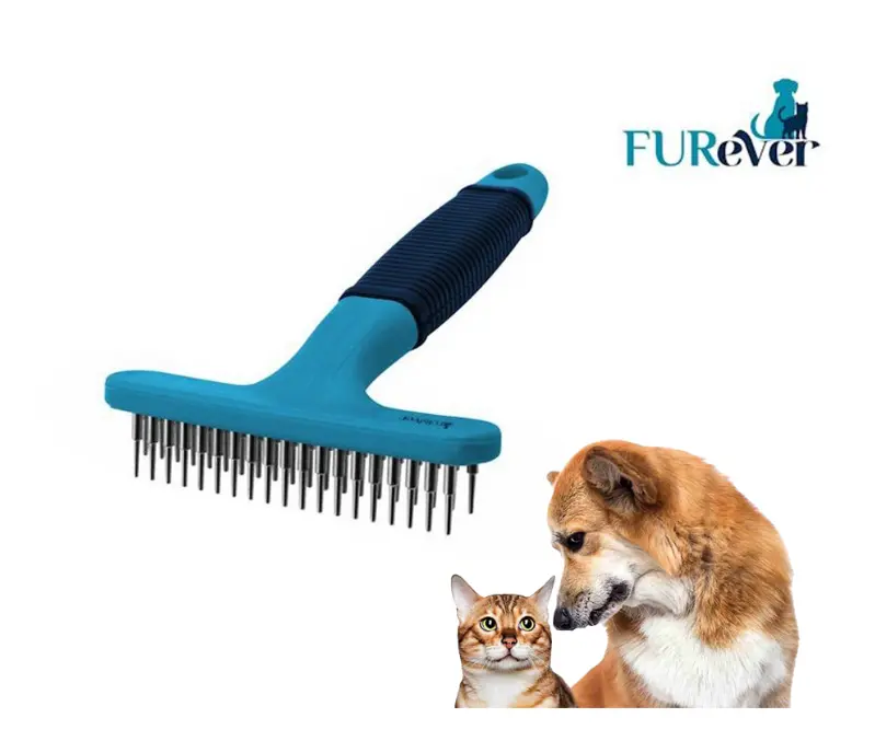 מסרק מגרפה 2 שורות לכלבים וחתולים פוראבר