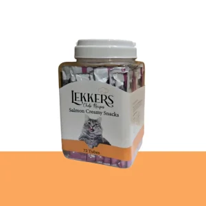 חטיף קרמי לחתול עם סלמון-אריזת חיסכון 72 יחידות