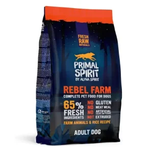 פרימל ספיריט Rebel Farm חטיף אילוף חצי לח עוף ודגים - 1 קג