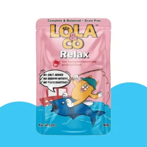 פאוץ' לולה מזון מלא לחתולים נתחי טונה וסורימי בג'לי 80 גרם